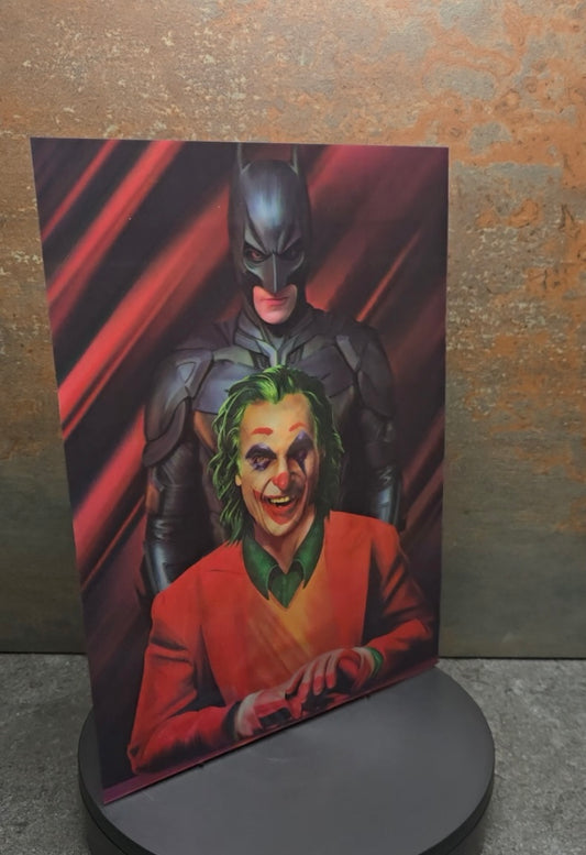Batman & Joker 3 Versions - 3D Lentikularbild mit 3 Motiven