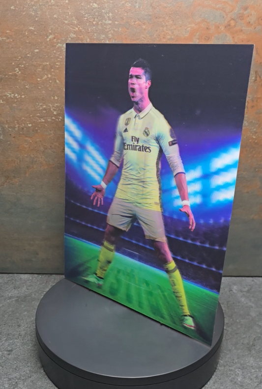 Cristiano Ronaldo SIUUU - 3D Lentikularbild mit 4 Motiven