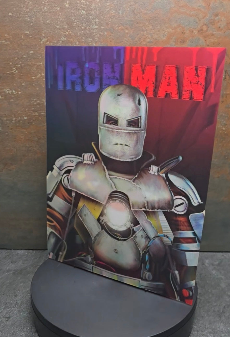 Iron Man Modern & Mark I - 3D Lentikularbild mit 2 Motiven