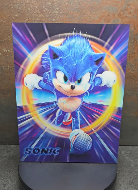 Sonic the Hedgehog - 3D Lentikularbild mit 2 Motiven