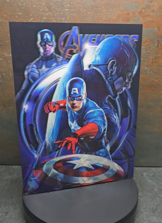 Avengers Endgame 3 Heroes - 3D Lentikularbild mit 3 Motiven