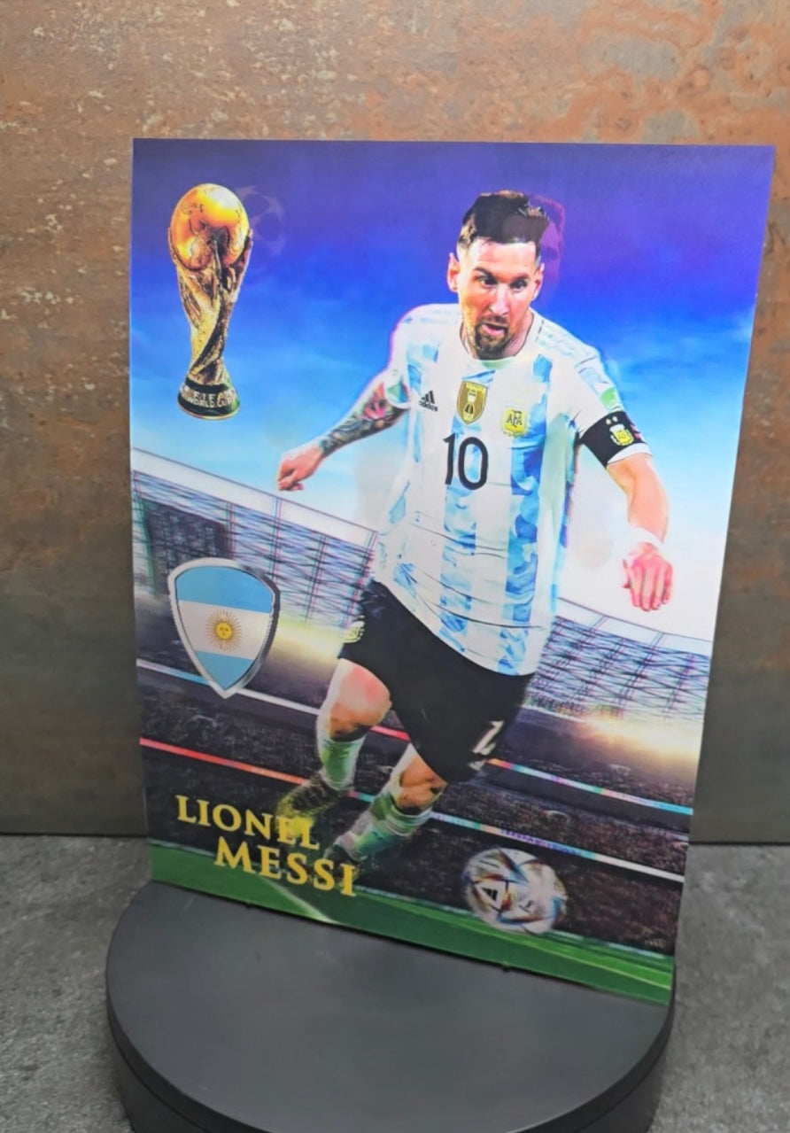 Lionel Messi Barcelona - 3D Lentikularbild mit 3 Motiven