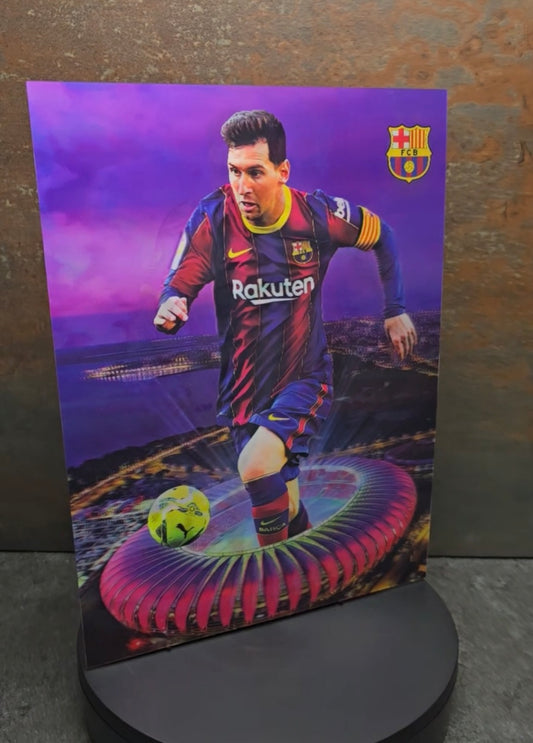Lionel Messi PSG - 3D Lentikularbild mit 3 Motiven