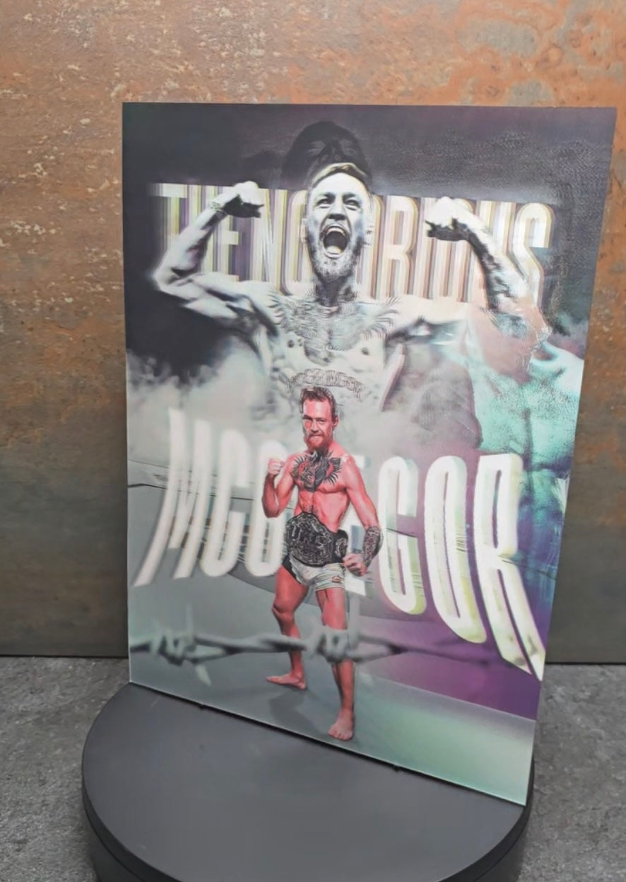 Conor McGregor - 3D Lentikularbild mit 3 Motiven