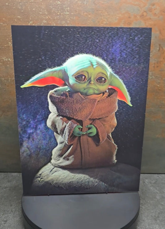 Baby Yoda Grogu - 3D Lentikularbild mit 2 Motiven