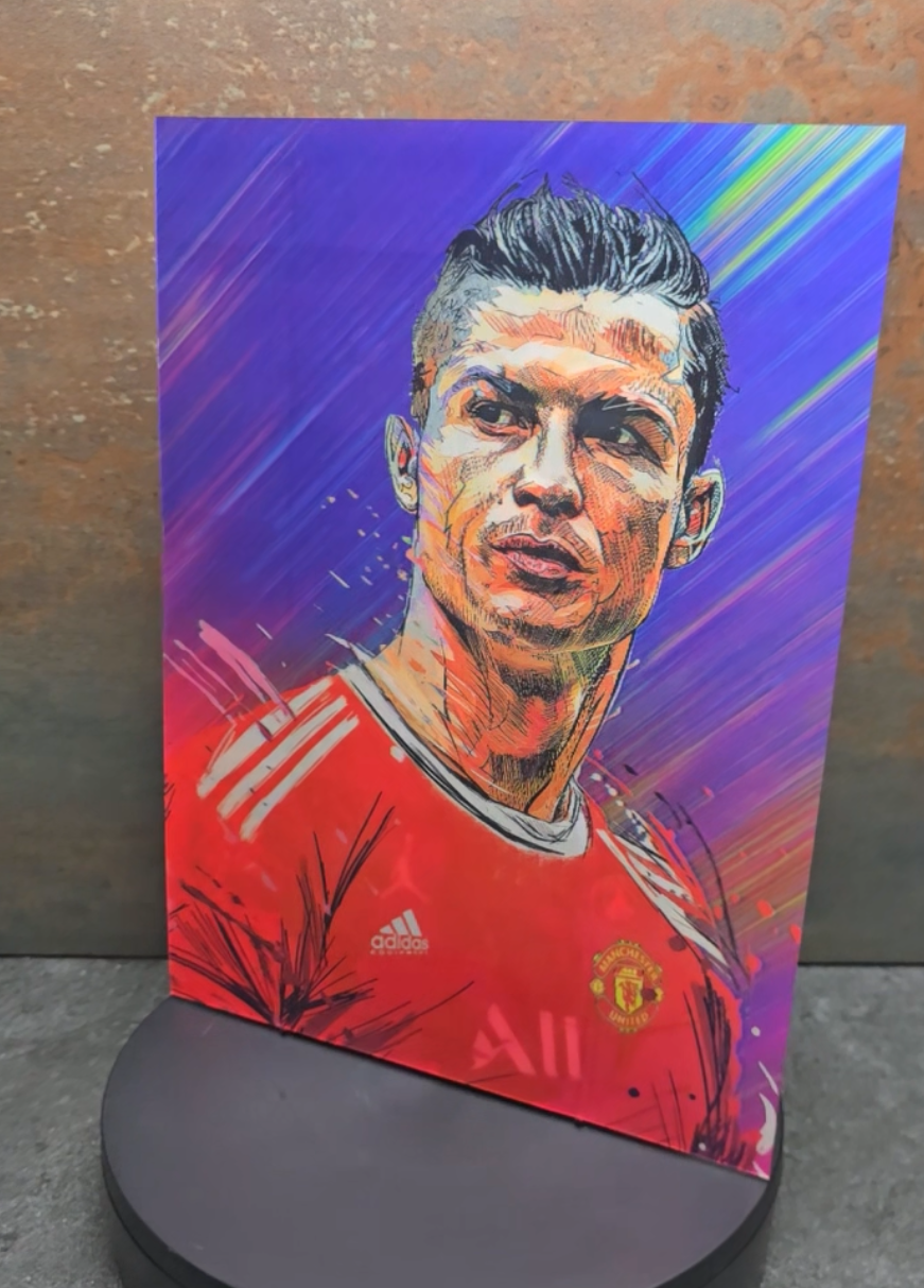 Ronaldo & Messi - Fußball Legenden | 3D Lentikularbild