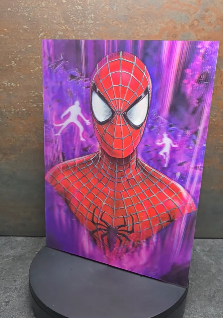 Spider-Man 3 Kostüme - 3D Lentikularbild mit 3 Motiven