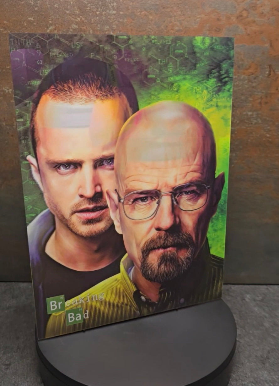 Breaking Bad Jesse & Walter - 3D Lentikularbild mit 2 Motiven