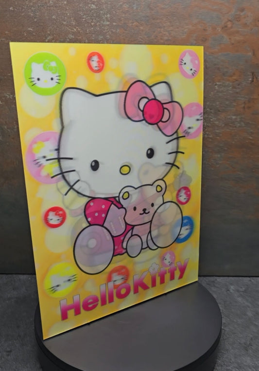 Hello Kitty - 3D Lentikularbild mit 3 Motiven