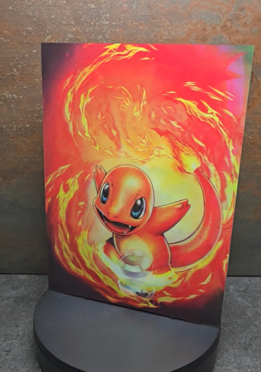 Pokémon Starter Trio - 3D Lentikularbild mit 3 Motiven