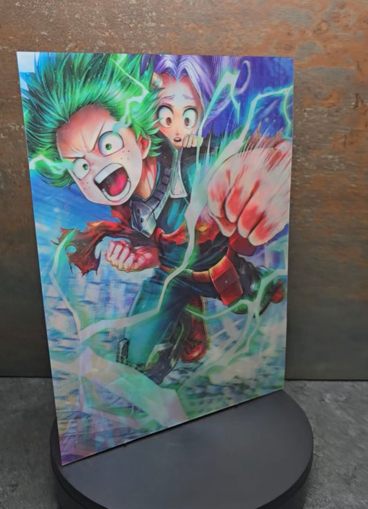 My Hero Academia Helden - 3D Lentikularbild mit 3 Motiven