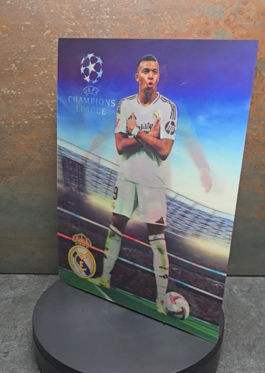 Kylian Mbappé - 3D Lentikularbild mit 3 Motiven