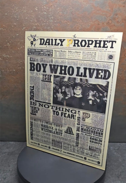 Harry Potter Daily Prophet Newspaper - 3D Lentikularbild mit 3 Motiven