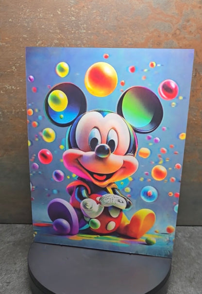 Mickey Mouse Bunte Welten - 3D Lentikularbild mit 3 Motiven