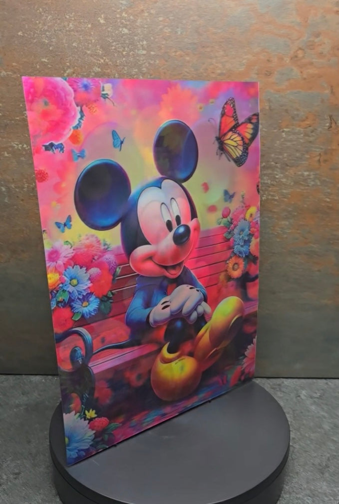 Mickey Mouse Bunte Welten - 3D Lentikularbild mit 3 Motiven