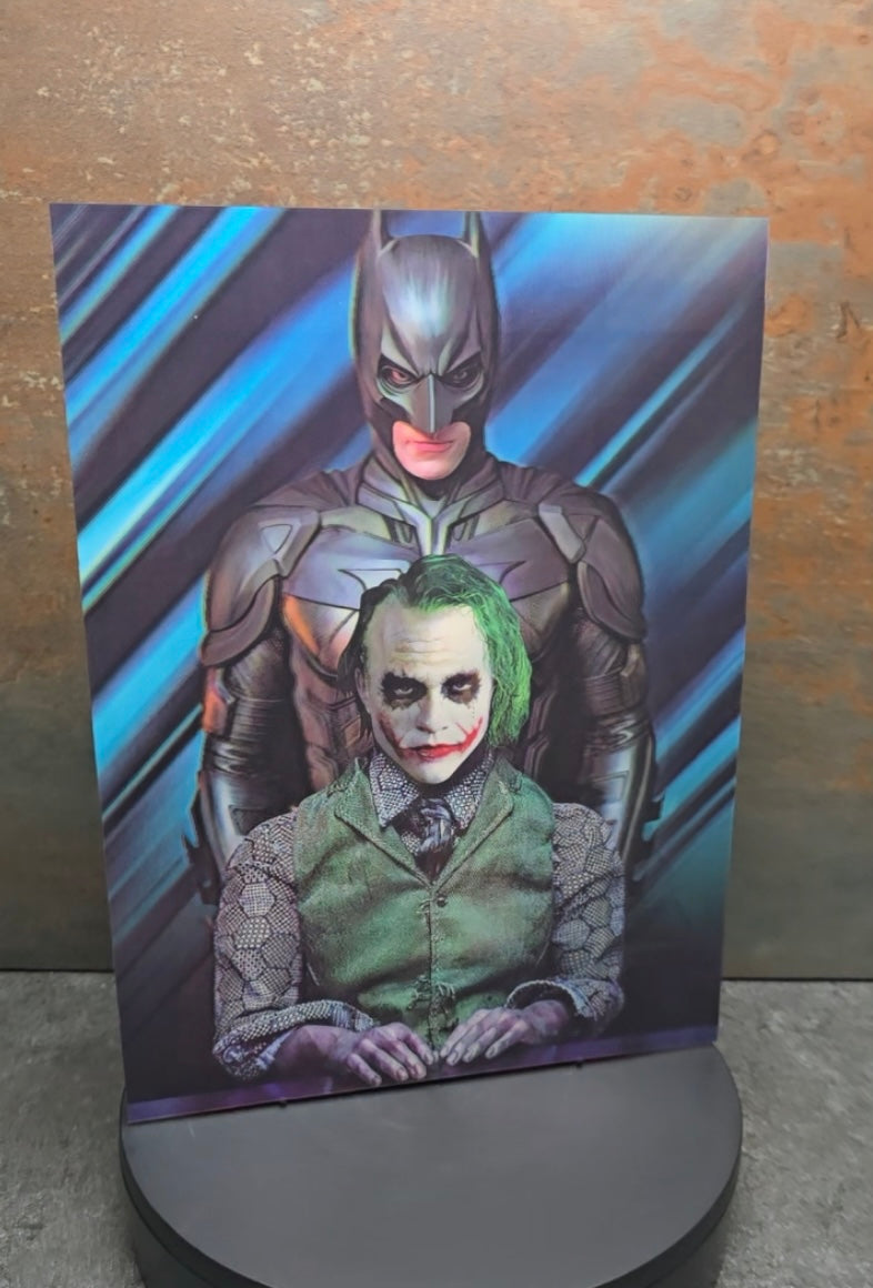 Batman & Joker 3 Versions - 3D Lentikularbild mit 3 Motiven