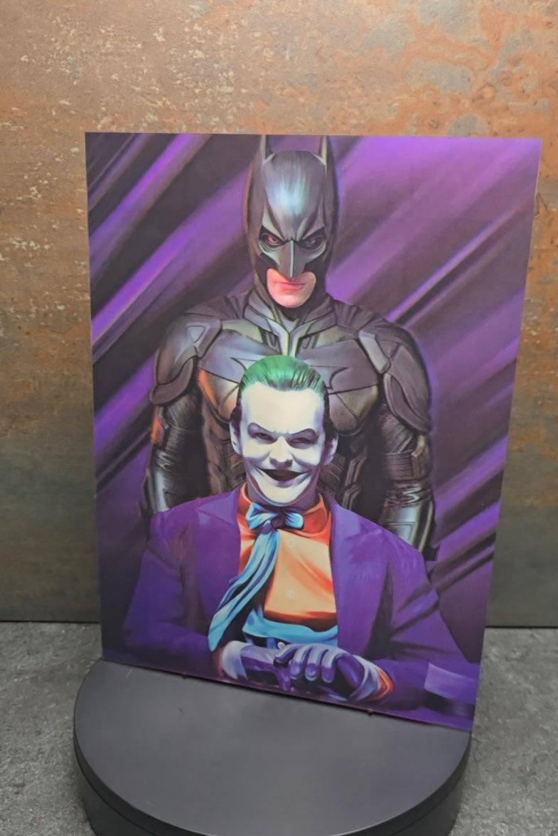 Batman & Joker 3 Versions - 3D Lentikularbild mit 3 Motiven