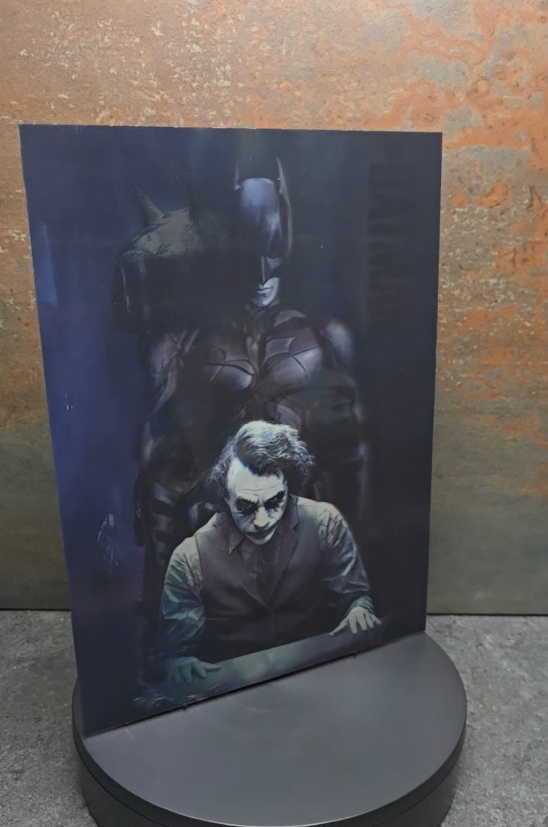 Batman & Joker Dark Knight - 3D Lentikularbild mit 3 Motiven