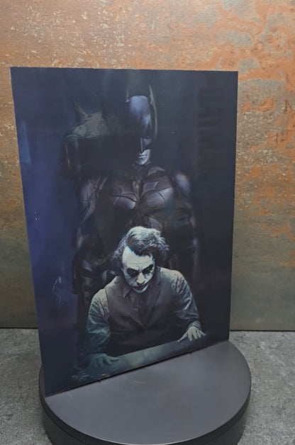 Batman & Joker Dark Knight - 3D Lentikularbild mit 3 Motiven