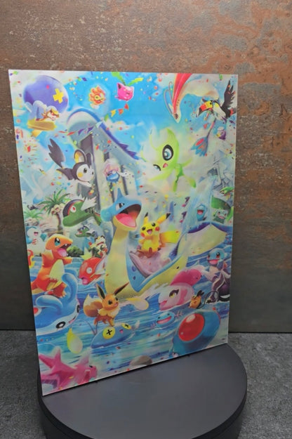 Pokémon Paradise Welten - 3D Lentikularbild mit 3 Motiven
