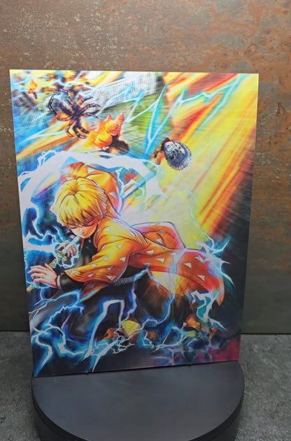 Demon Slayer Trio - 3D Lentikularbild mit 3 Motiven