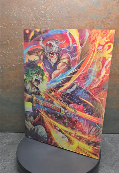 Demon Slayer Hashira & Nezuko - 3D Lentikularbild mit 3 Motiven