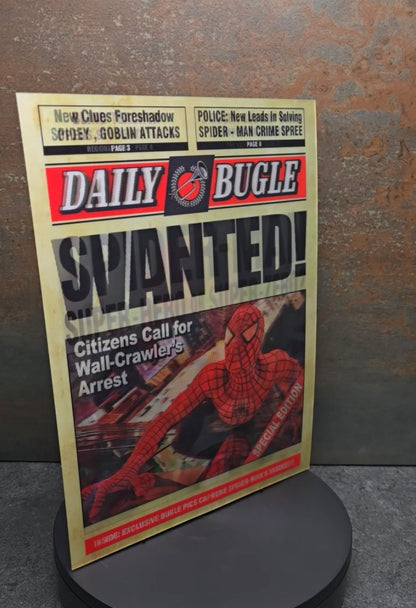 Spider-Man Daily Bugle Newspaper - 3D Lentikularbild mit 3 Motiven