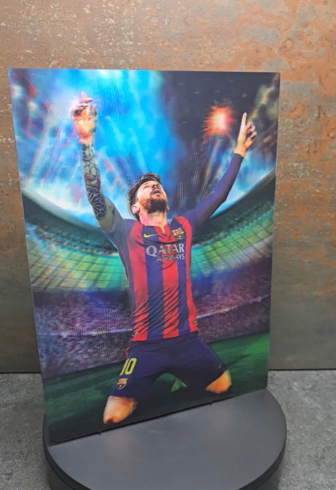 Lionel Messi Torjubel - 3D Lentikularbild mit 4 Motiven