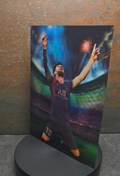 Lionel Messi Torjubel - 3D Lentikularbild mit 4 Motiven