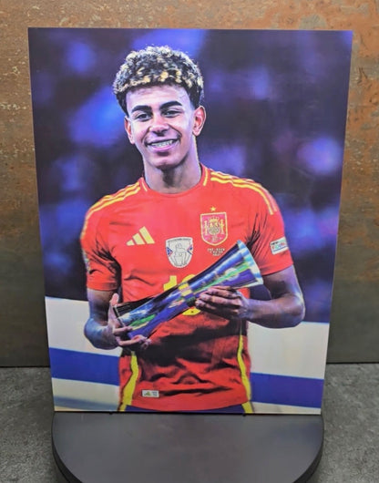 Lamine Yamal Montage - 3D Lentikularbild mit 3 Motiven