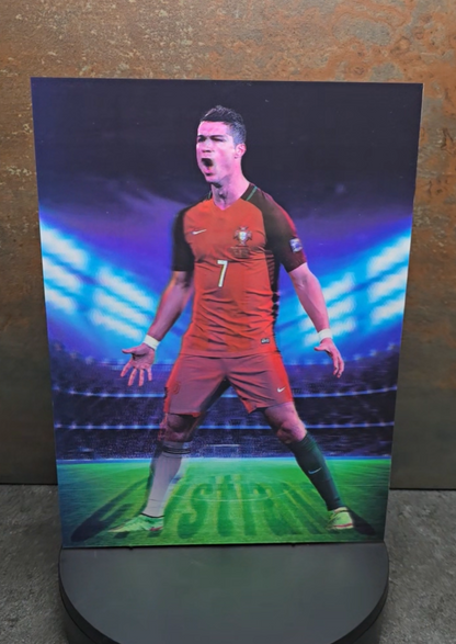 Cristiano Ronaldo SIUUU - 3D Lentikularbild mit 4 Motiven