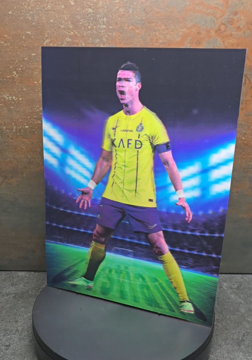 Cristiano Ronaldo SIUUU - 3D Lentikularbild mit 4 Motiven