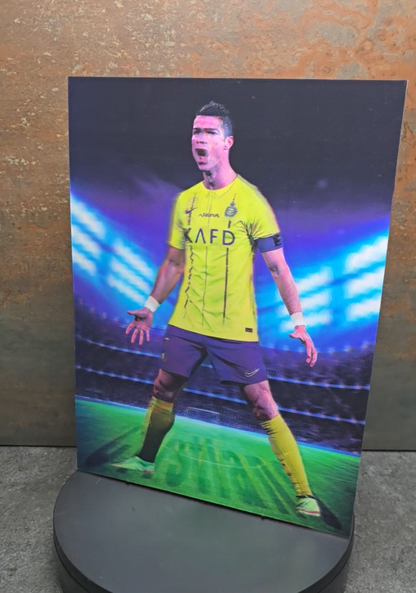 Cristiano Ronaldo SIUUU - 3D Lentikularbild mit 4 Motiven