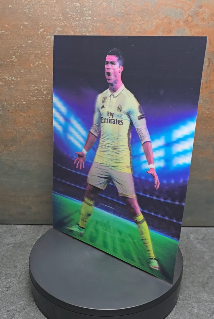 Cristiano Ronaldo SIUUU - 3D Lentikularbild mit 4 Motiven