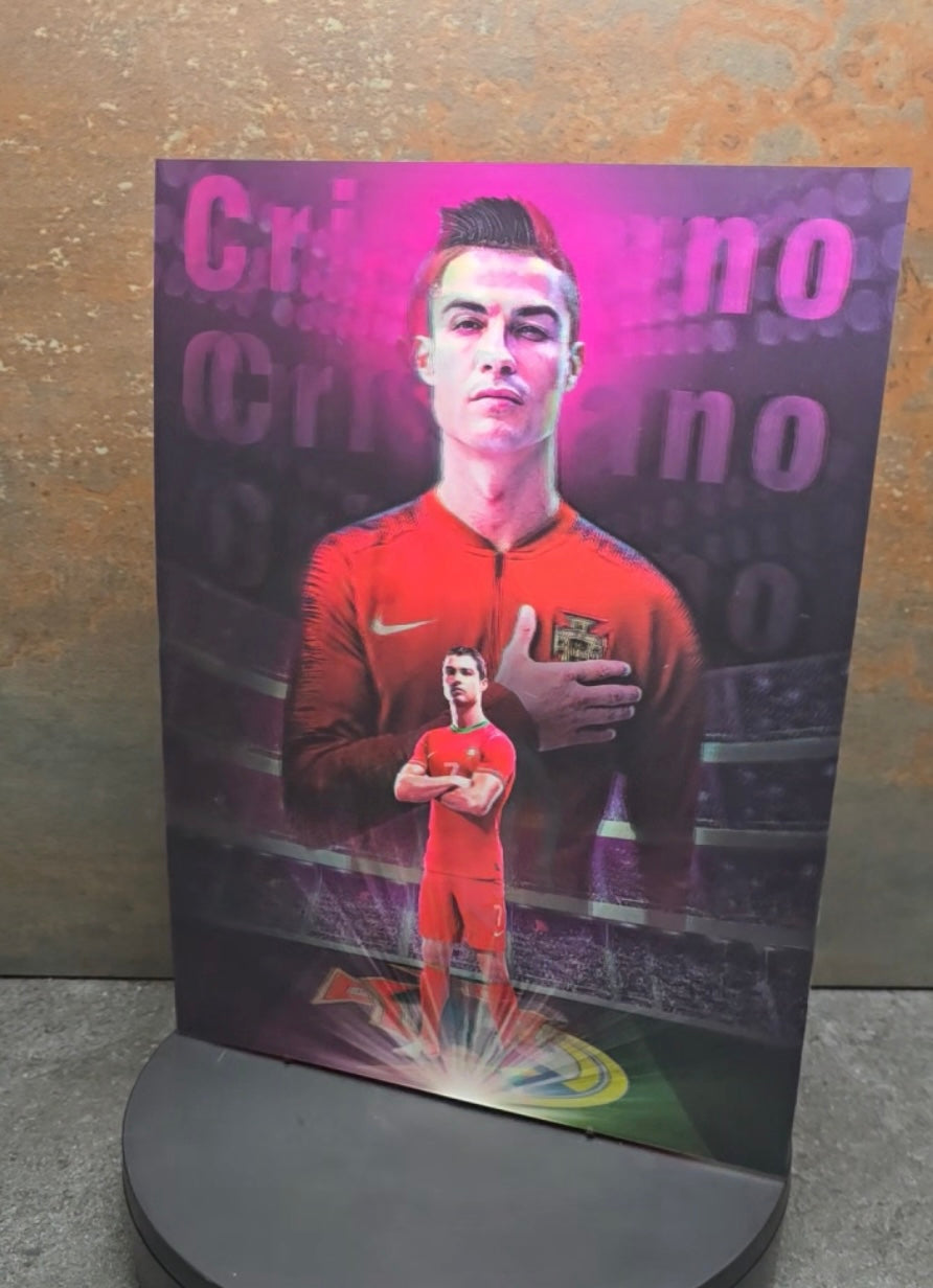 Cristiano Ronaldo Real Madrid - 3D Lentikularbild mit 3 Motiven