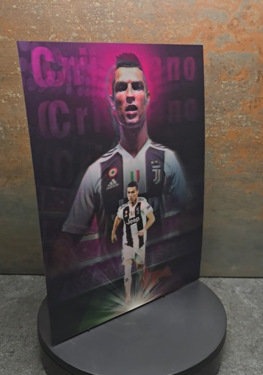 Cristiano Ronaldo Real Madrid - 3D Lentikularbild mit 3 Motiven