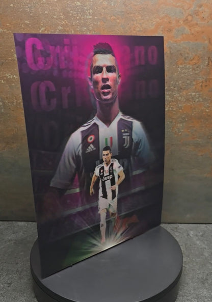 Cristiano Ronaldo Real Madrid - 3D Lentikularbild mit 3 Motiven