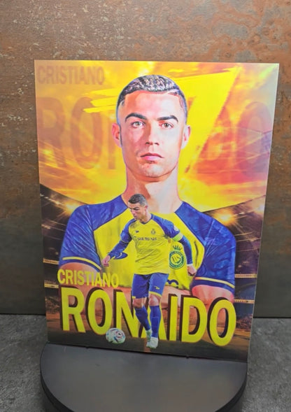 Cristiano Ronaldo Al-Nassr - 3D Lentikularbild mit 3 Motiven
