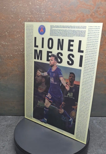 Lionel Messi Zeitschrift - 3D Lentikularbild mit 3 Motiven