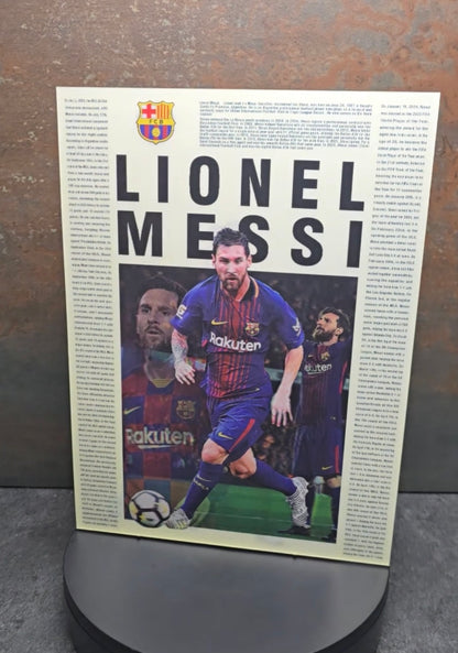 Lionel Messi Zeitschrift - 3D Lentikularbild mit 3 Motiven