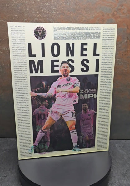 Lionel Messi Zeitschrift - 3D Lentikularbild mit 3 Motiven