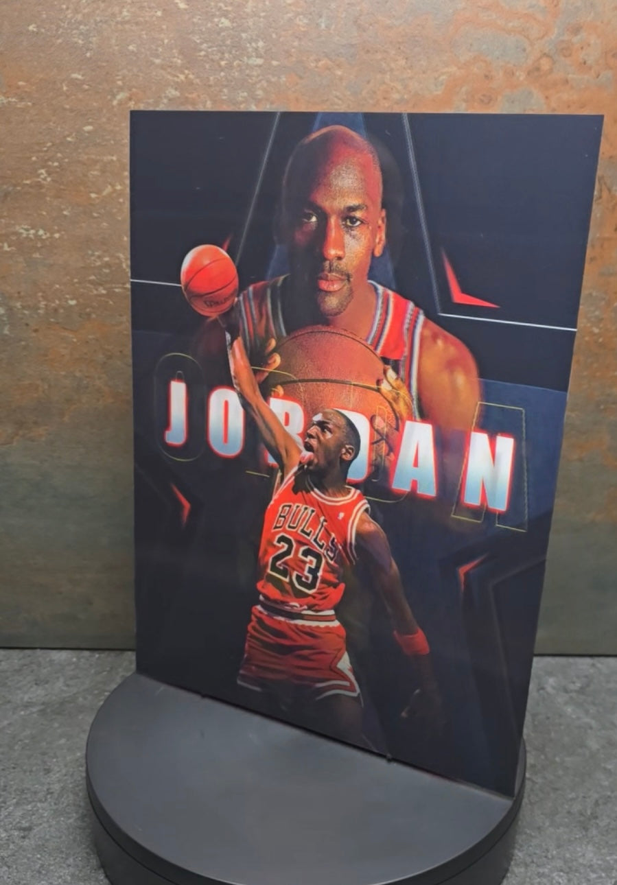 Basketball Legends - LeBron, Kobe & Jordan | 3D Lentikularbild