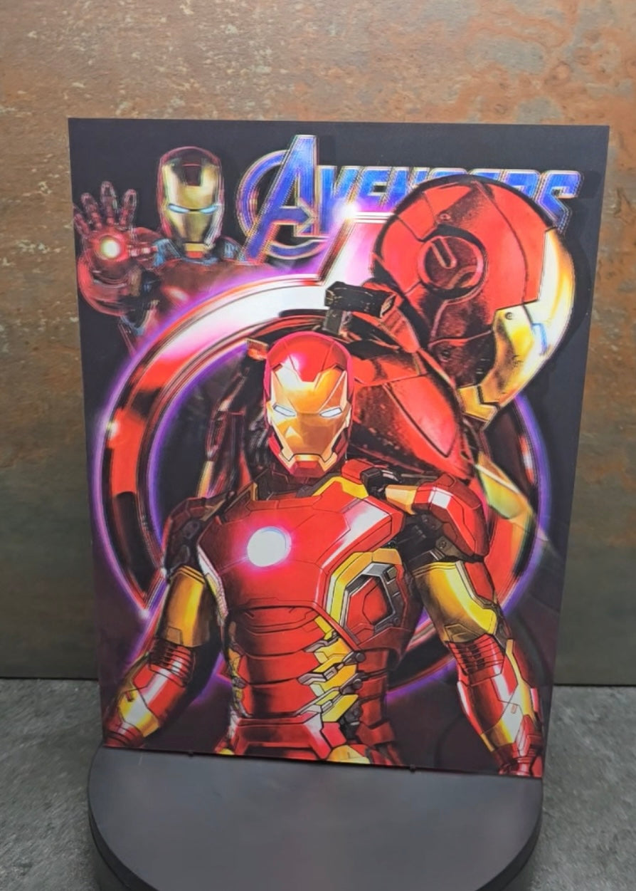 Avengers Endgame 3 Heroes - 3D Lentikularbild mit 3 Motiven