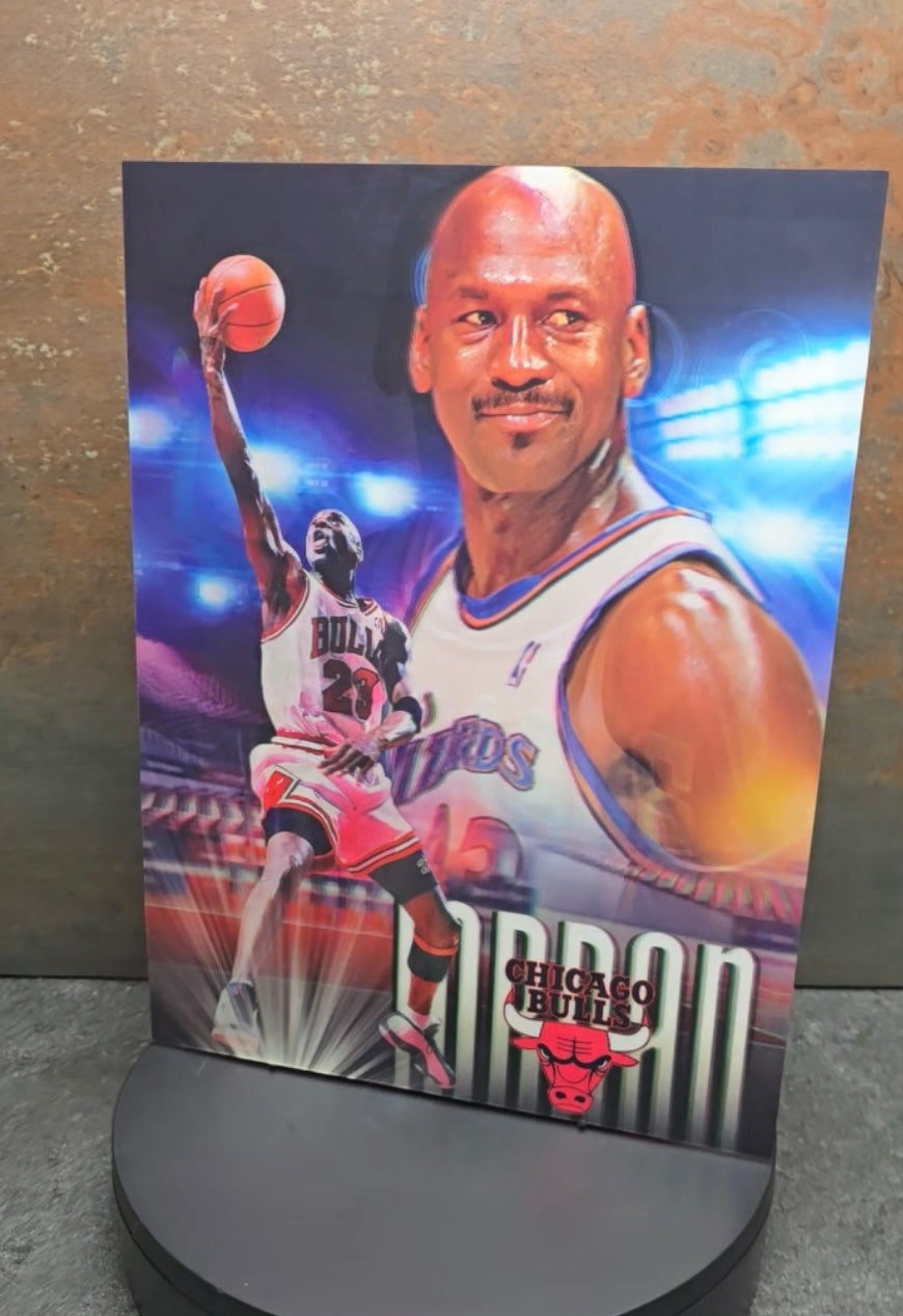 Michael Jordan Bulls - 3D Lentikularbild mit 3 Motiven