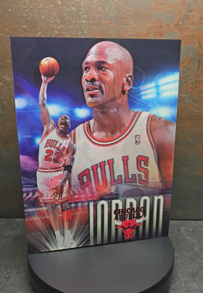 Michael Jordan Bulls - 3D Lentikularbild mit 3 Motiven