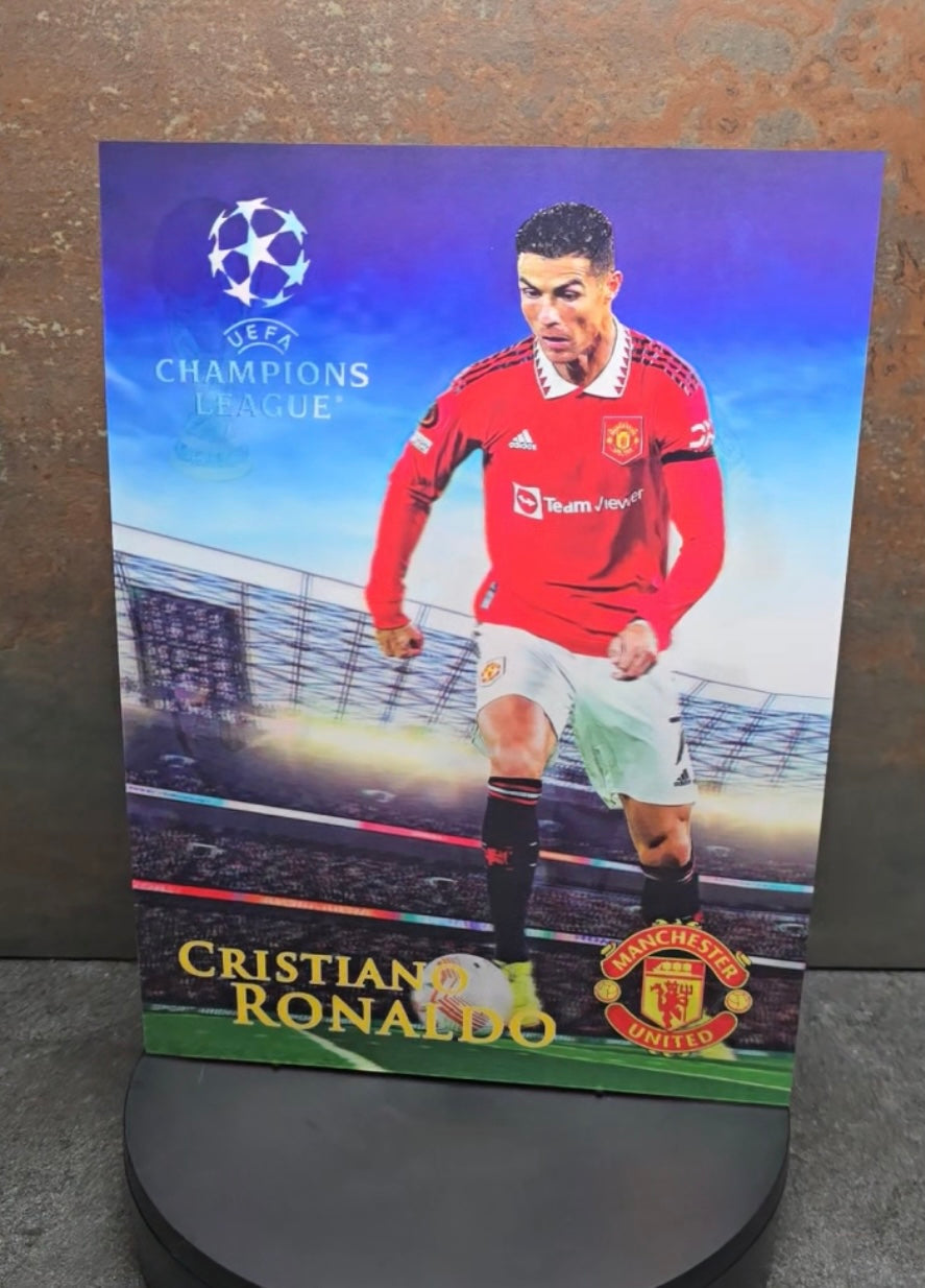 Cristiano Ronaldo Portugal - 3D Lentikularbild mit 3 Motiven