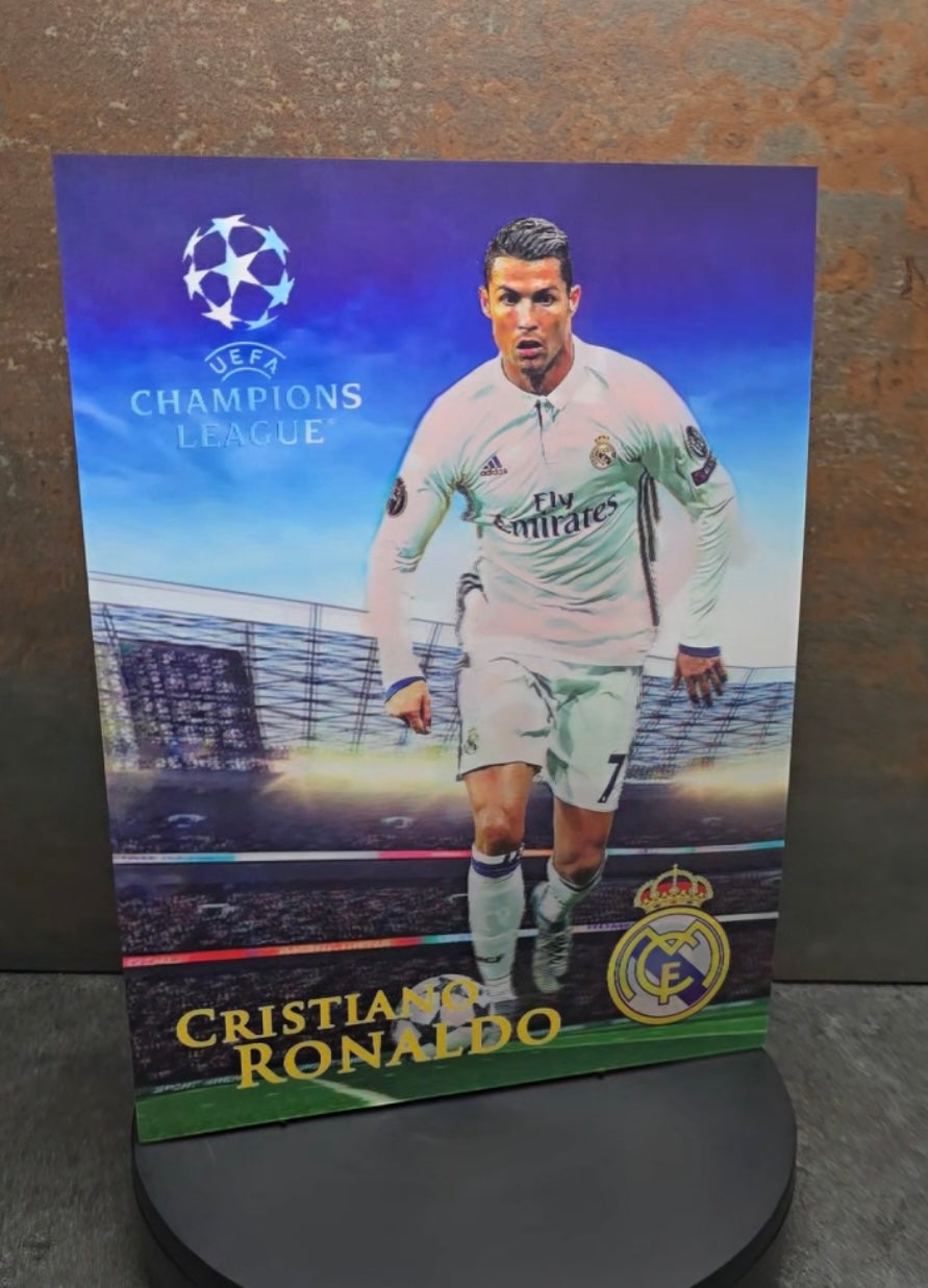 Cristiano Ronaldo Portugal - 3D Lentikularbild mit 3 Motiven