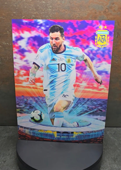 Lionel Messi PSG - 3D Lentikularbild mit 3 Motiven