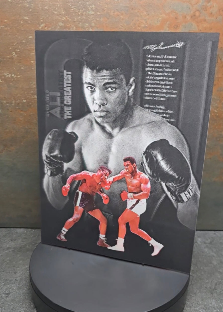 Muhammad Ali - 3D Lentikularbild mit 2 Motiven