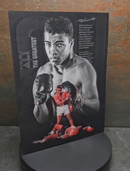 Muhammad Ali - 3D Lentikularbild mit 2 Motiven